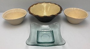 Large Heavy Pottery Bowls And More Biggest Is 15