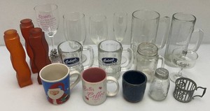 Large Group Of Misc. Mugs, Wine Glasses And More