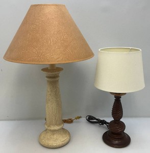Two Vintage Unique Table Lamps