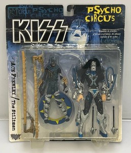 Collectible Mcfarlane Toys KISS Psycho Circus Ace Frehley Action Figure (New Old Stock) Card beat Up