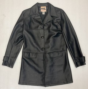 Vintage ML Sport Womens Pleather Jacket Size Small