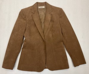 1970s Adolph Schuman For Lilli Ann Ultra Suede Womens Blazer Size Small