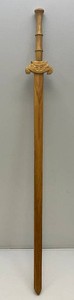 Vintage Handcarved Wooden Practice Sword