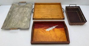 Misc. Wooden Serving Trays And More