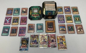 Group Of Unsorted Yu-Gi-Oh Trading Cards In Tin