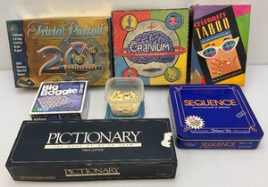 Misc. Vintage Games Including Big Boggle, Cranium, Sequence And More