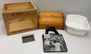 Vintage Wooden Bread Box, Browne Family Vineyard Crate And More