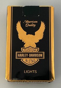 Vintage Factory Sealed Pack Of Harley Davidson Lights Cigarettes Soft Pack