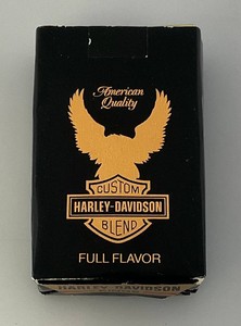 Vintage Factory Sealed Pack Of Harley Davidson Kings Cigarettes Soft Pack