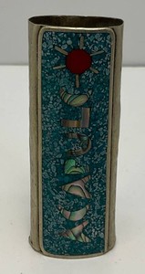 Beautiful Mexican Silver Lighter Case With Acapulco