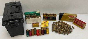 Misc. Collectible Vintage Ammo With Ammo Box