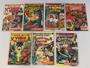 Misc. 25 Cent Comics Including The Thing And More (Bagged And Carded)