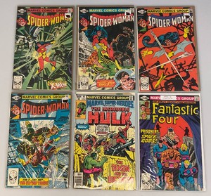 Misc. 40 & 50 Cent Comics Including Spider-Woman And More (Bagged And Carded)