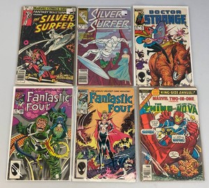 Misc. 60 & 75  Cent Comics Including Silver Surfer And More (Bagged And Carded)