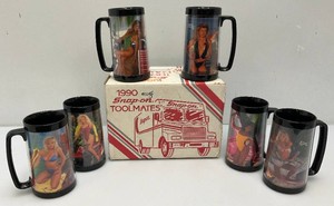 1990 Limited Edition SNAP-ON Girls Thermo Mug Set