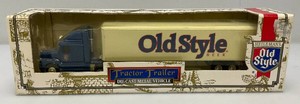 Collectible Ertl Brand 164 Scale Die-Cast Old Style Beer Transporter Semi Truck Hauler In Original Box (NEW Old Stock) Plastic Yellowed