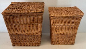 Vintage Wicker Laundry Hampers