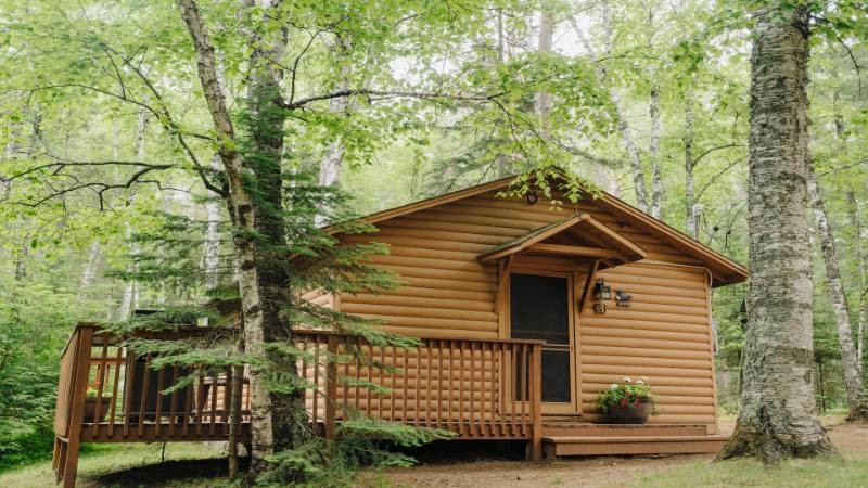 CB03 Timber Bay Cabin Experience - Single Bedroom Experience - The Partridge - 1 Room - 1 Bed Sleeps 2 (3 wfuton)