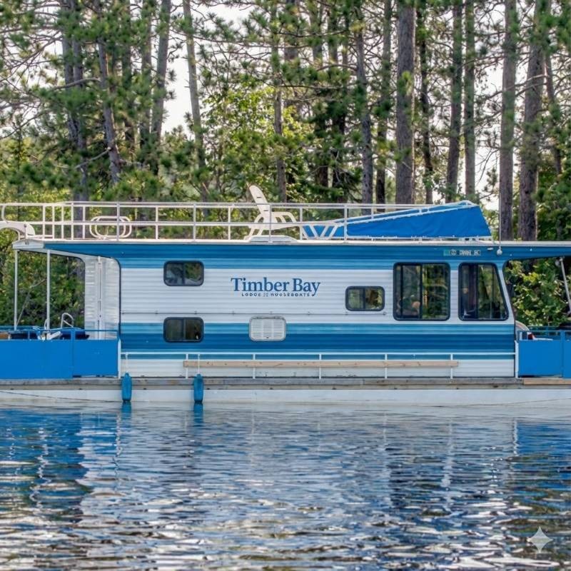 HB04 Timber Bay Houseboat Experience - Getaway Series - Mallard - Sleeps 4-6