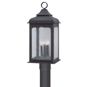 SALVAGE  READ DESCRIPTION  Outdoor Post Light  Troy Lighting  Model P2016CI  Est. Retail $576