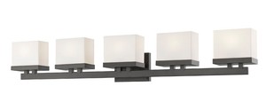 Rivulet 5-Light LED Bathroom Vanity Light  Z-Lite  Model 1919-5V-BRZ-LED  Est. Retail $438