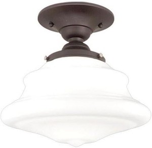 Petersburg 1-Light Semi-Flush  Hudson Valley Lighting  Model 3409F-OB  Est. Retail $285