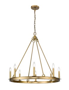 Barclay 8-Light Chandelier  Z-Lite  Model 482R-8OBR  Est. Retail $665