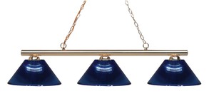 Sharp Shooter 3-Light Billiard Light  Z-Lite  Model 155-3PB-ARDB  Est. Retail $276