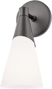 Parker 1-Light Wall Sconce  Mitzi by Hudson Valley  Model H312101-BLK  Est. Retail $105