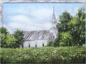 Morning Service Canvas Wall Decor  Crestview Collection  Model CVTOP2620  Est. Retail $150