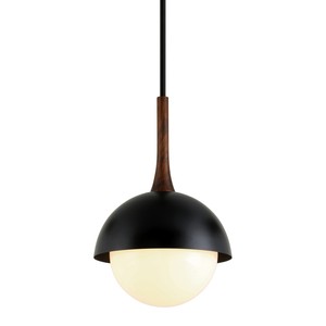 READ DESCRIPTION  Cadet 1-Light Pendant  Troy Lighting  Model F7644-SBK  Est. Retail $1,080