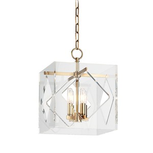 Travis 4-Light Lantern Pendant  Hudson Valley Lighting  Model 5912-AGB  Est. Retail $1,310