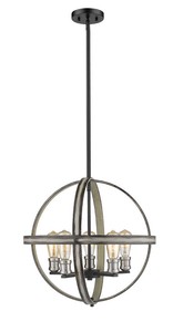 Kirkland 5-Light Chandelier  Z-Lite  Model 472B20-ABB  Est. Retail $437