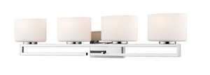 Privet 4-Light LED Bathroom Vanity Light  Z-Lite  Model 335-4V-CH-LED  Est. Retail $233