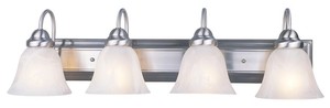 Lexington 4-Light Bathroom Vanity Light  Z-Lite  Model 311-4V-BN  Est. Retail $156