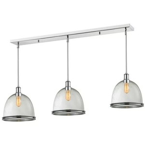 3-Light Island Pendant  Linear Chandelier  Z-Lite  Model 719P13-3CH  Est. Retail $1,087