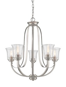 5-Light Chandelier  Z-Lite  Model 461-5BN  Est. Retail $258