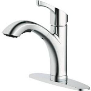 Home Impressions Single Handle Lever Pull-Out Kitchen Faucet ...