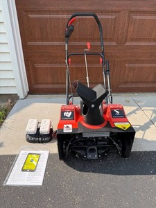 Snow Blower - Snow Joe 24V ION With 2 Batteries & Charger