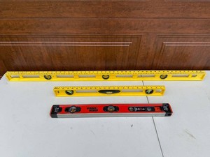 Spirit Level Set - Black & Decker 48in, 24in & 12in (Lot of 3)