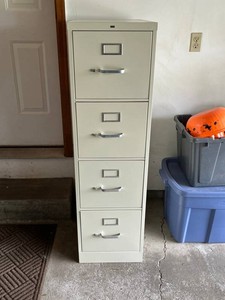Filing Cabinet - HON 4-Drawer Vertical Steel Cabinet