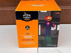 Inflatable Pumpkin Reaper - Hyde & Eek LED 9 Ft IndoorOutdoor NIB