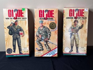 GI Joe Collector Figures Lot of 3 - Hasbro Action Marine & Military Police