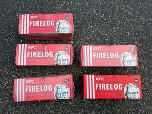 Firelog - KFC 11 Herbs & Spices Fried Chicken-Scented 2021 Edition (Lot of 5)