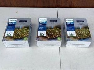 Christmas String Lights - Philips Heavy Duty Clear Net Lights (Lot of 3)
