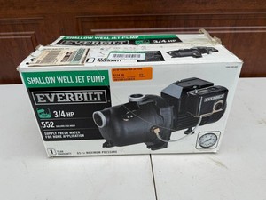 Shallow Well Jet Pump - Everbilt 34 HP 115230V