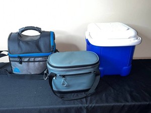 Cooler Lot - Igloo Ice Cube & 2 Soft-Sided Coolers (Lot of 3)