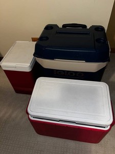 Coolers - Igloo & Coleman (Lot of 3)