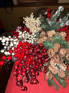 Holiday Berry Sprays - Greenhaven Home & Holiday Mixed Lot