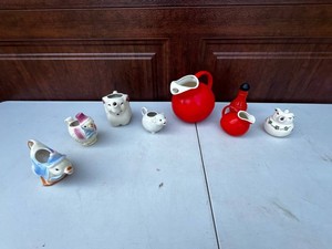 Ceramic Animal Creamers Mixed Lot